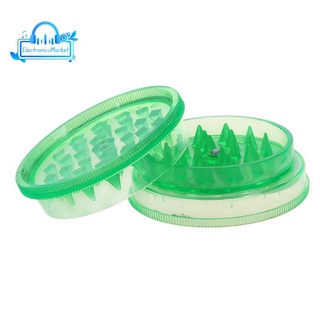1 pcs grinder crusher 2 parties plastic grass mill color random