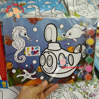 Tranh tô màu nước cho bé
