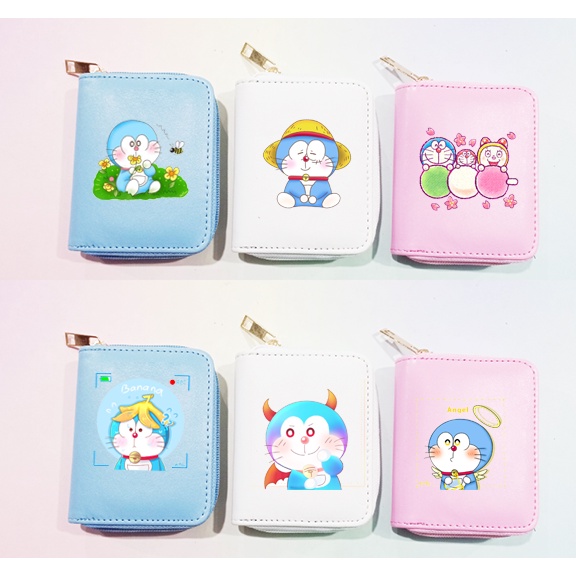 Ví  doremon VNI3 ví ngắn cute bóp dễ thương idol kpop army thần tượng hoạt hình