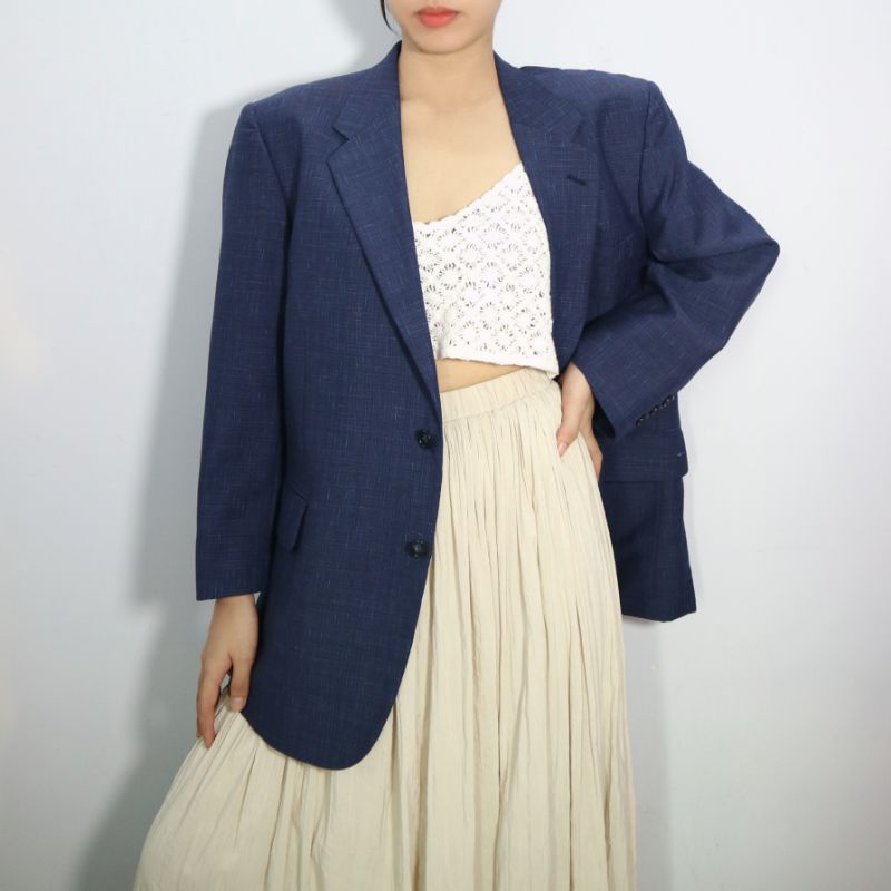 Áo blazer menswear xanh