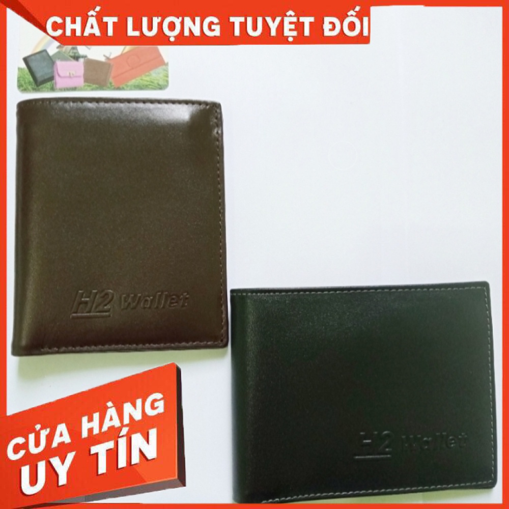 Ví nam da bò h2 da thật bảo hành 12 tháng kèm hộp đựng kiểu dáng sang trọng đẳng cấp