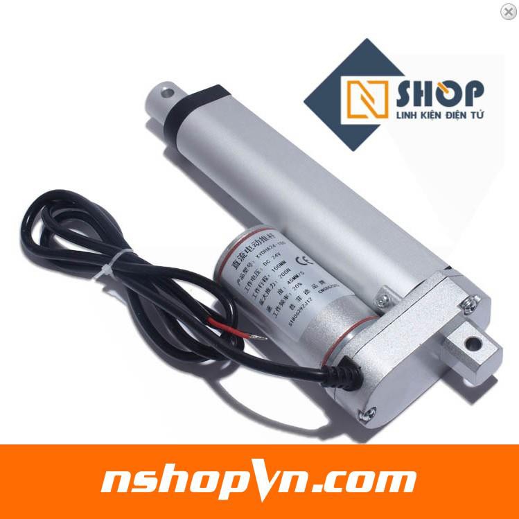 Xi Lanh Điện 12V hành trình 100mm tốc độ 10mm/s, 30mm/s, 90mm/s