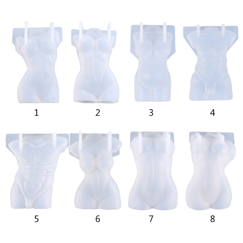 Khuôn Làm Xà Phòng Hình Nam &amp; Nữ 3D DIY