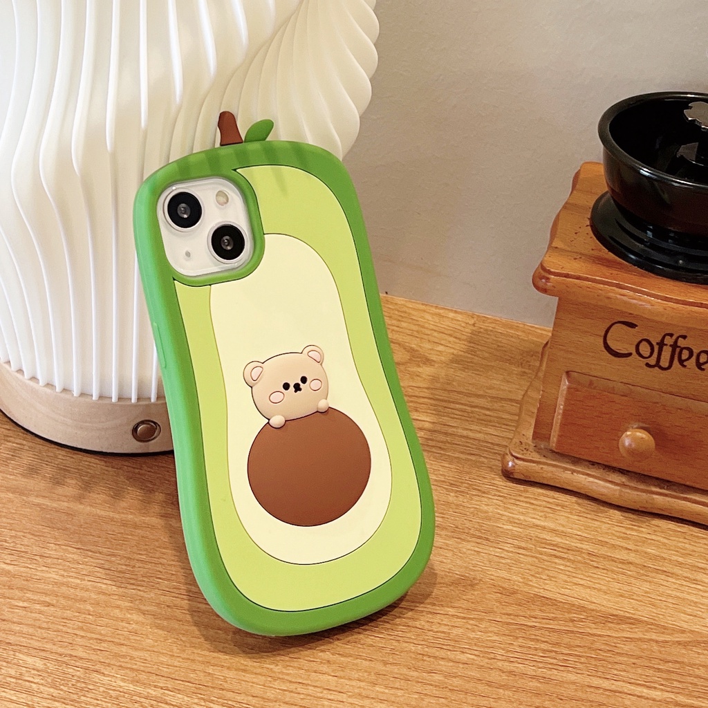 Ốp Điện Thoại Silicon Mềm Chống Sốc Hình Gấu Bơ Hoạt Hình Dễ Thương Cho 11 xs max 7P / 8 Plus / 12pro / 13 / pro max