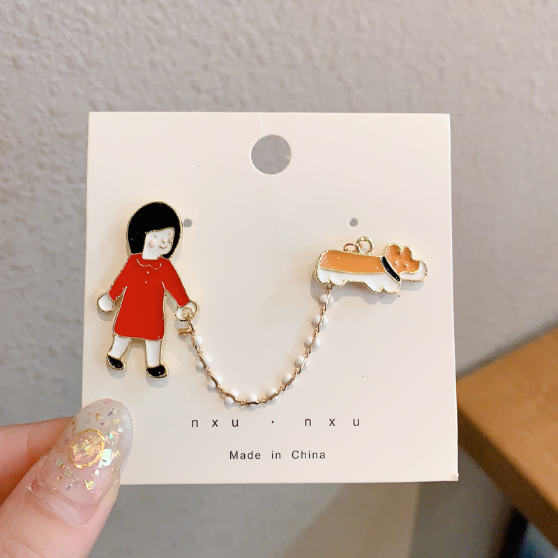 Cài Ngực Áo Thiết Kế Hình Hoạt Hình Dễ Thương Thời Trang
