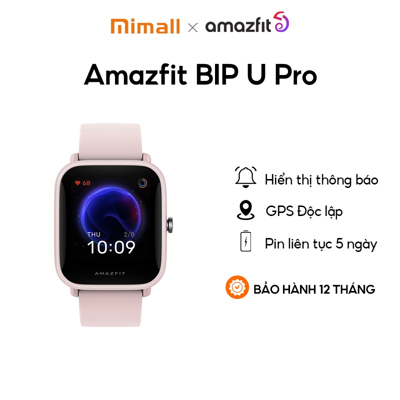 Đồng Hồ Thông Minh Amazfit BIP U PRO - GPS độc lập - Giao diện tiếng Việt