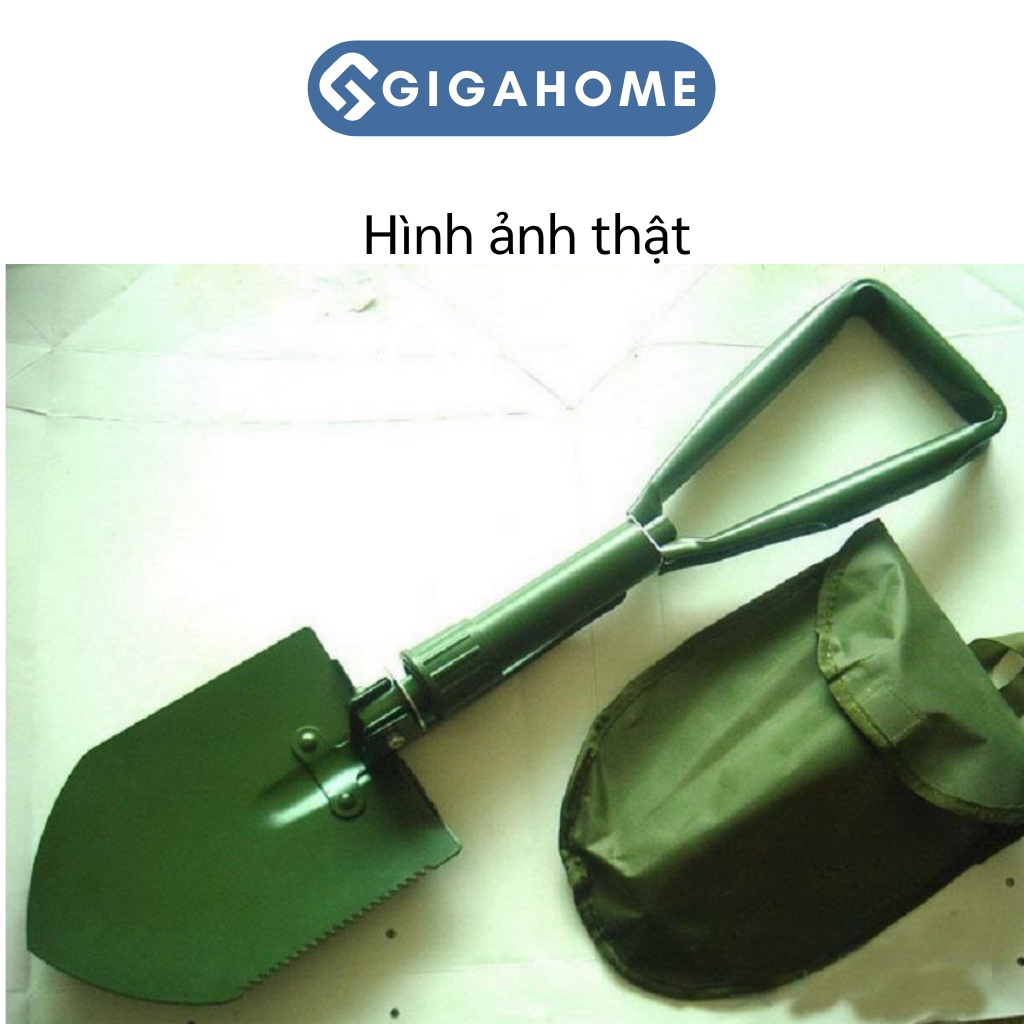 Bộ Cuốc, Xẻng Làm Vườn Kèm La Bàn Xếp Gọn GIGAHOME Đa Năng, Kèm Túi 8325