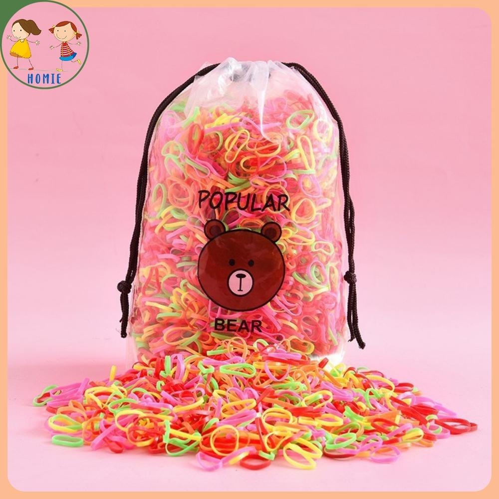 Dây Chun Buộc Tóc Hàn Quốc Nhiều Màu Thun Cột Tóc Đa Năng Siêu Dai Tiện Dụng Cho Bé &amp; Chị Em Homie Kids