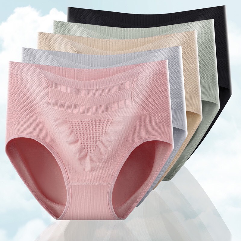 Quần Lót Nữ Cạp Cao Nịt Bụng Co Dãn 4 Chiều Thoáng Khí Kháng Khuẩn YiOn Underwear QC14