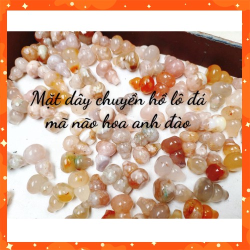 Mẫu chuẩn Mặt hồ lô hoa anh đào vân bông lên đẹp, độc đáo, lạ măt, phong thủy thích hợp làm quà tặng