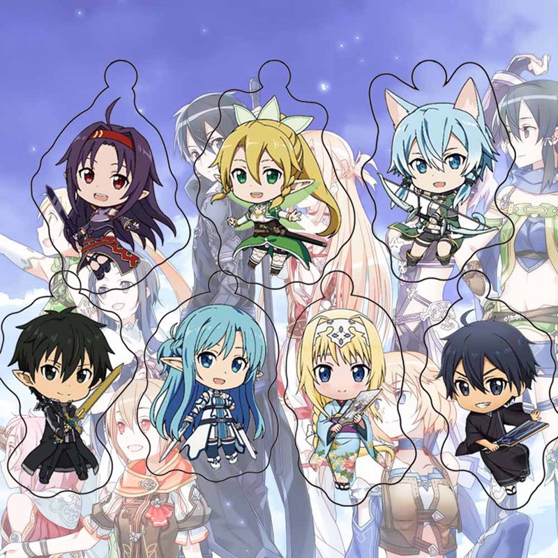 Móc Khóa Thời Trang Hình Nhân Vật Anime Sword Art Online