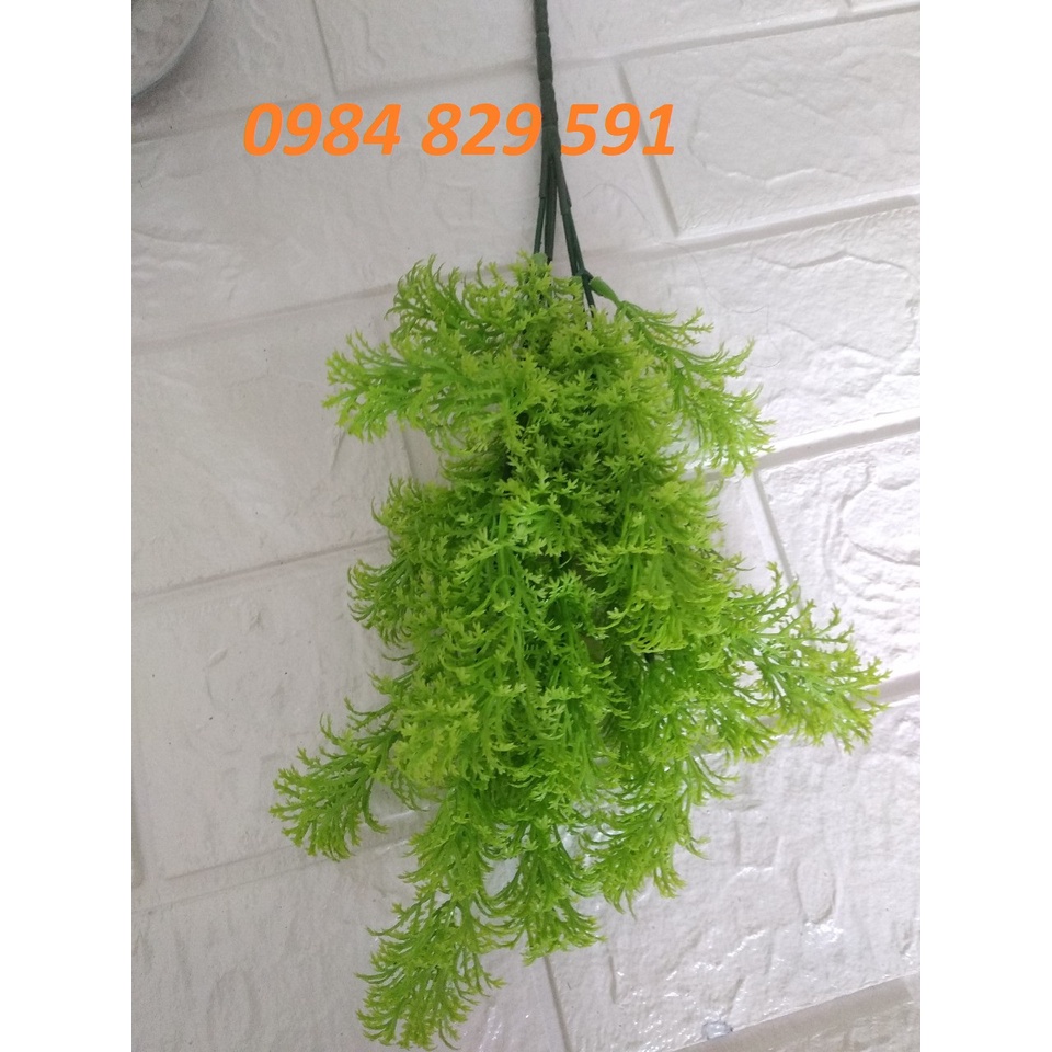 Cụm rêu điểm hoa sáp, hoa lụa, hoa giả, decor bể cá