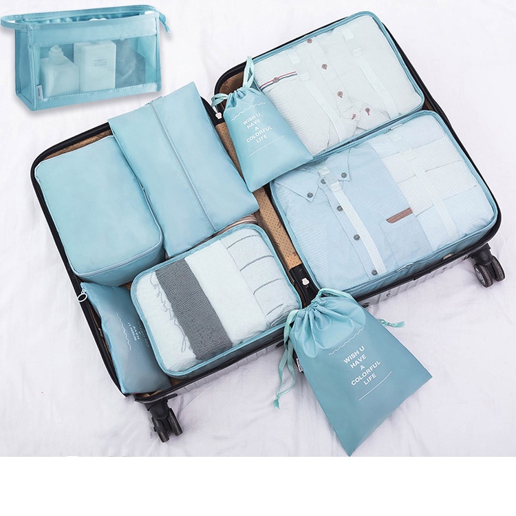 Bộ Túi Đựng Đồ Trang Điểm / Cáp Sạc USB Chống Thấm Nước Dùng Khi Đi Du Lịch