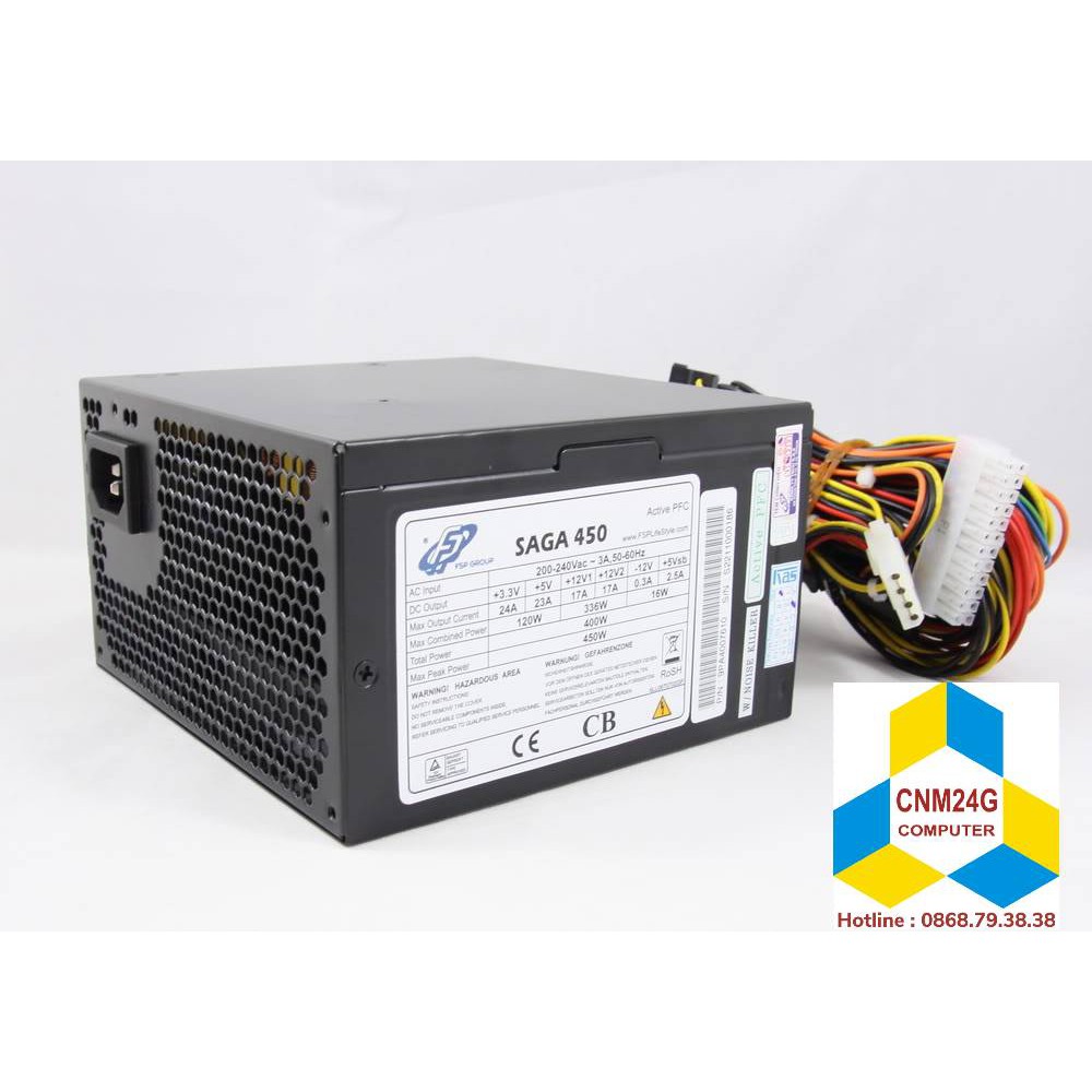 Nguồn máy tính FSP SAGA 450W - Active PFC cũ