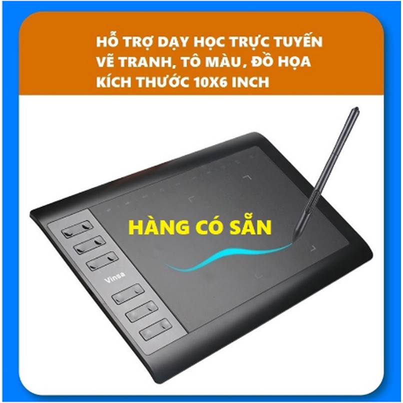 Bảng điện tử Tianmin G10 2021 Chính hãng, 8192 Cấp độ lực, độ nhạy cao, màn hình 5080lpi - Dùng cho dậy và học online