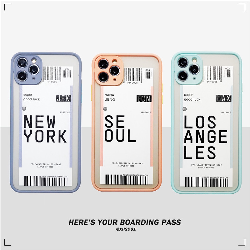 New York Seoul Los Angeles Shell Cover For iPhone 11 PRO MAX 7 8 plus XS MAX XR SE 2020 Soft Case