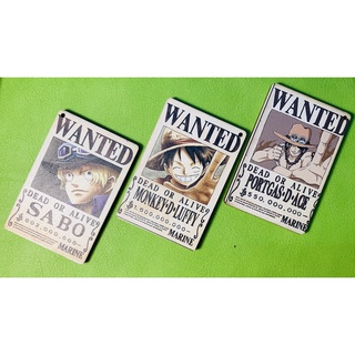Bộ Ba Móc Khoá One Piece - Combo 3 Tờ Truy Nã One Piece - Truy nã truyện One Piece, màu sắc rõ ràng, hình ảnh sắc nét