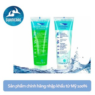 Combo sữa tắm và dưỡng da TRISWIM dành cho người đi bơi 2x251ml