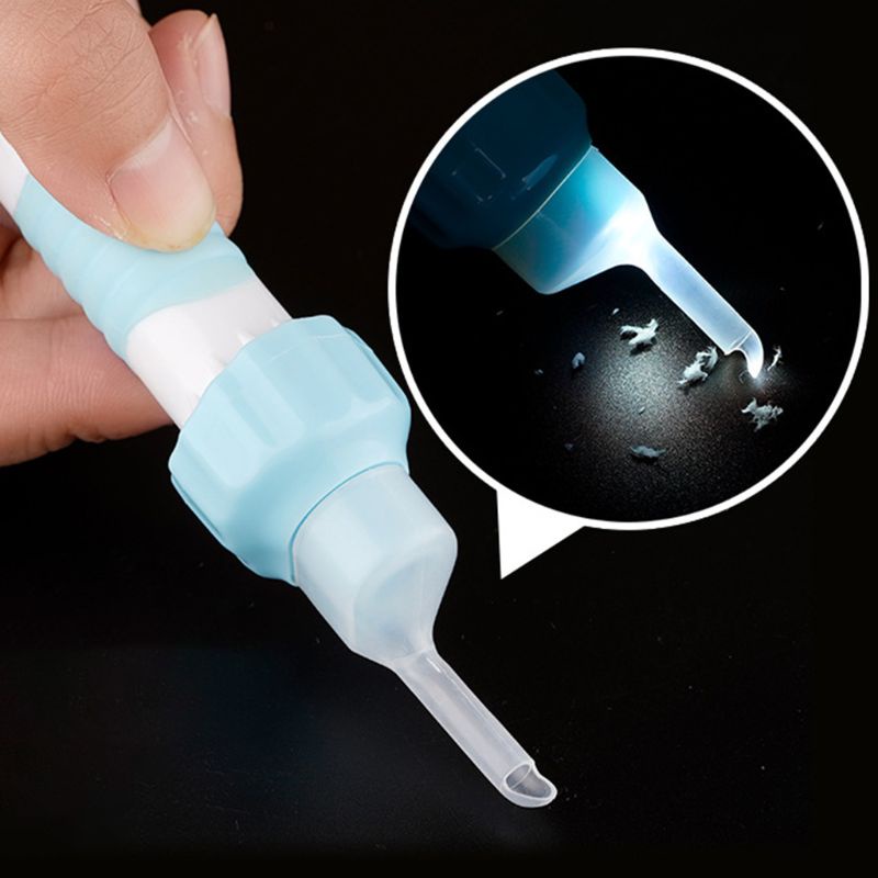 Bộ Dụng Cụ Lấy Ráy Tai Không Dây An Toàn Bằng Điện Có Đèn LED