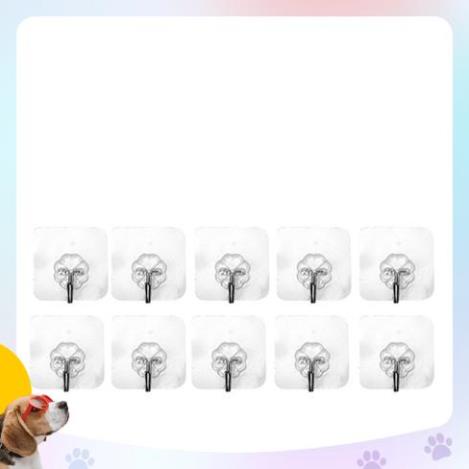 Móc dính tường chịu lực trong suốt siêu chắc MEN STORE 996