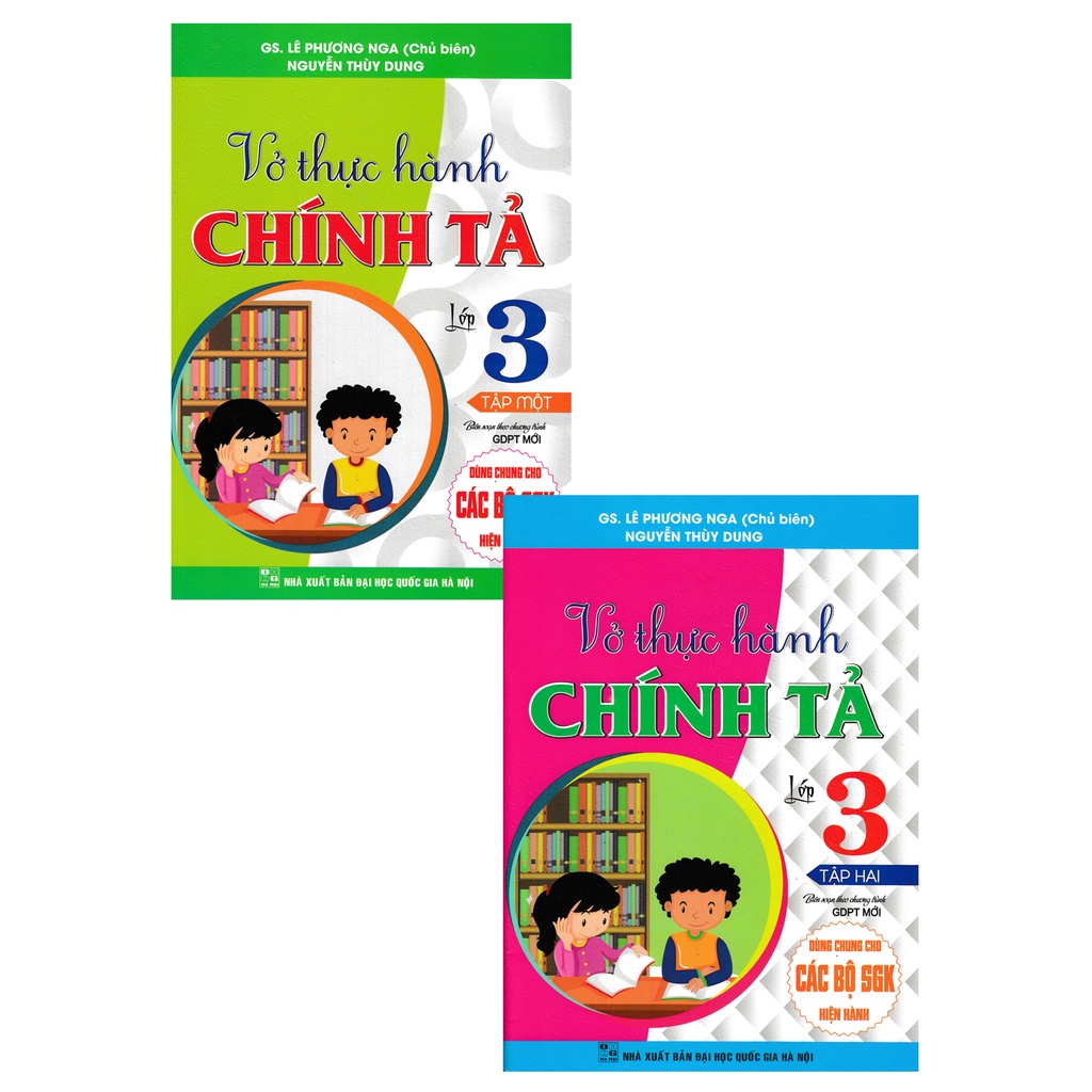 Sách - Combo Vở Thực Hành Chính Tả Lớp 3 (Bộ 2 Cuốn) (Dùng Chung Cho Các Bộ SGK Hiện Hành)