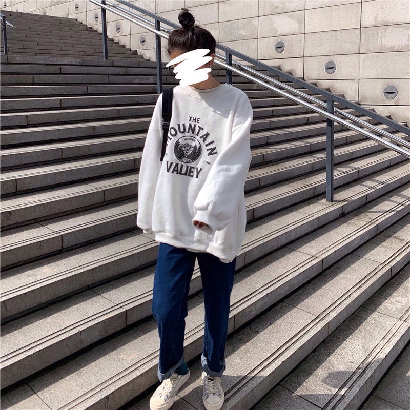 Áo Sweater Cotton In Họa Tiết Hoạt Hình Phong Cách Hàn Quốc Cho Nữ | BigBuy360 - bigbuy360.vn