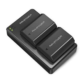 Bộ 2 pin 1 sạc đôi máy ảnh Sony FZ100 dung lượng 2000mah Ravpower
