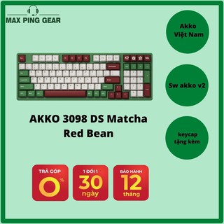Bàn phím cơ akko 3098 ds matcha red bean