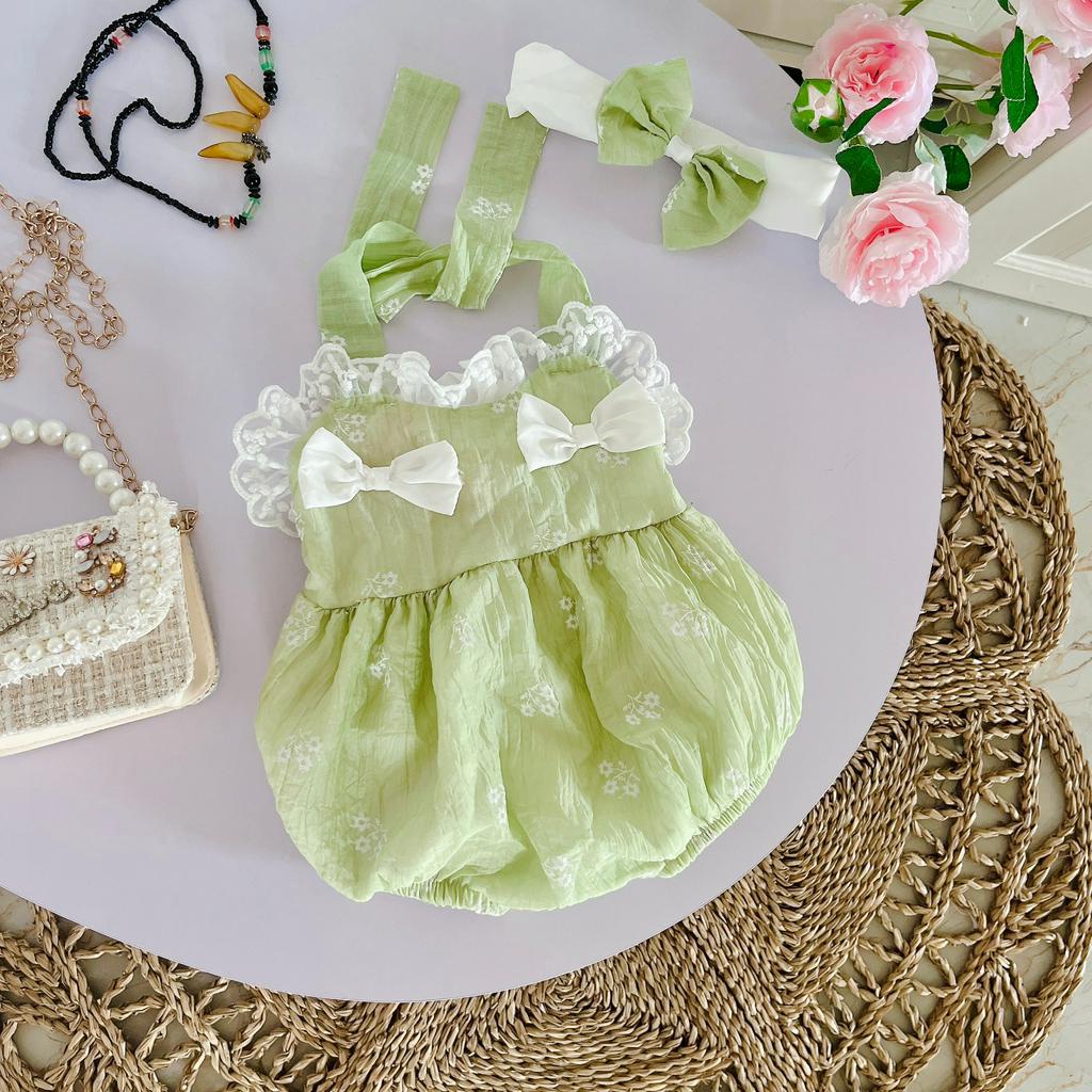 body yếm hai dây bé gái dễ thương [𝐓𝐀̣̆𝐍𝐆 𝐊𝐄̀𝐌 Nơ Su Shop- body thiết kế sinh nhật thôi nôi cho bé