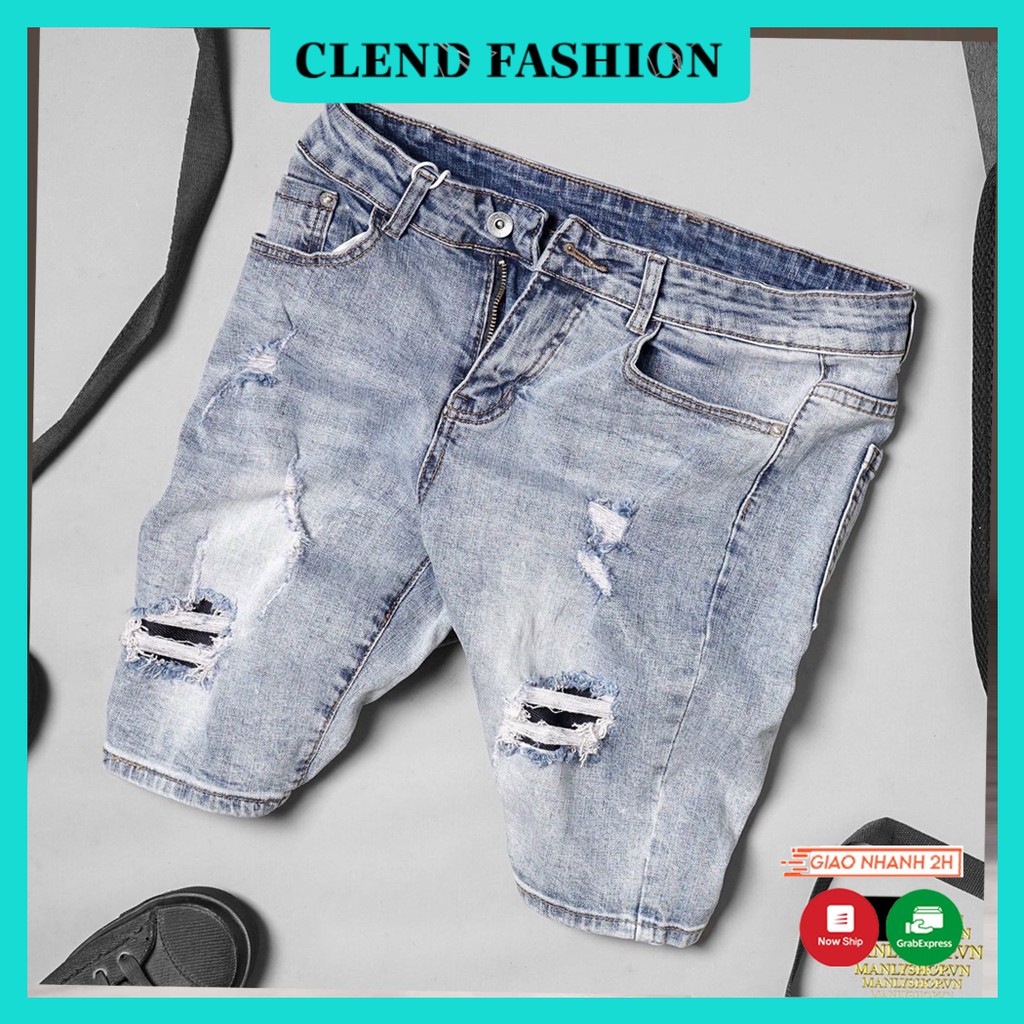 Quần Short , Quần Sọt Jean Nam Clend Fashion Chất Liệu Demin Co giãn Thoáng Mát Thời Trang Cao Cấp KV23