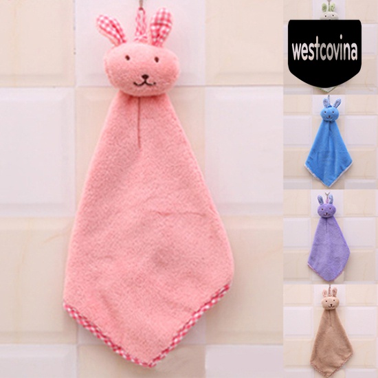 [Hot]☀ Khăn Lau Tay Cho Bé Hình Thỏ Hoạt Hình Đáng Yêu