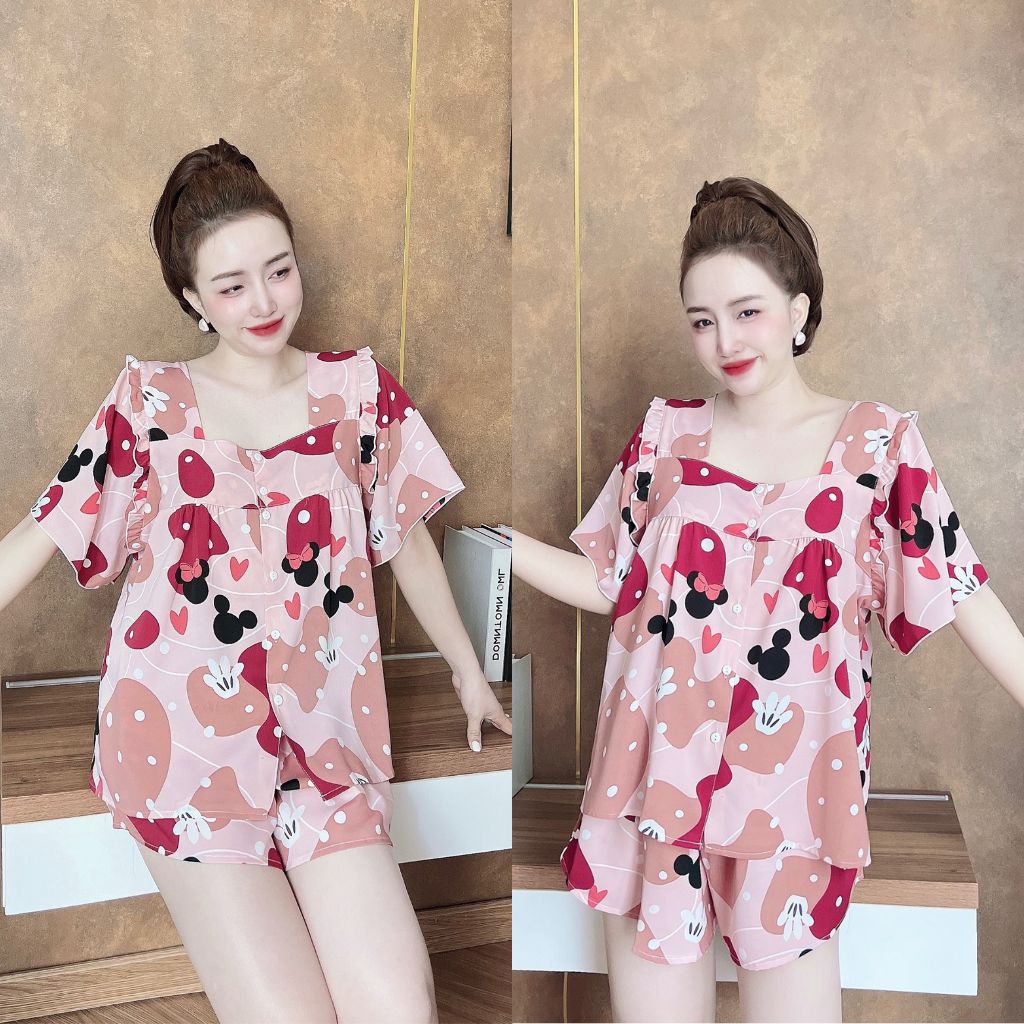 Đồ Ngủ Nữ Bigsize MIKY  Đồ Ngủ Bigsize lụa Mango cao cấp mềm mại xinh xắn &lt; 82KG