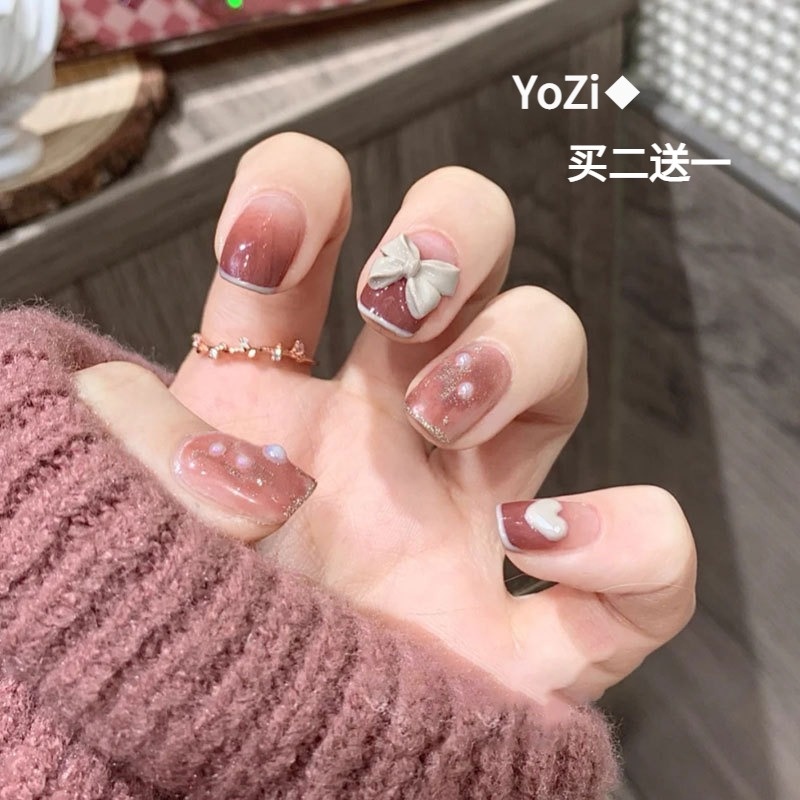 Charm nơ đính móng Phụ Kiện nail