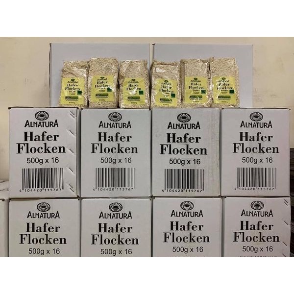 Yến mạch cán dẹt hữu cơ nhập Đức 500Gr