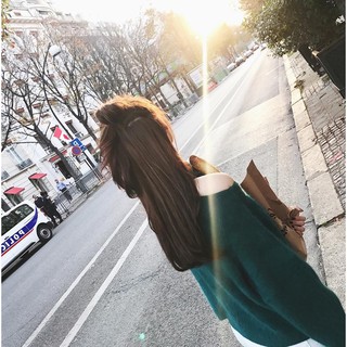 Áo Len Lông Thỏ Vai Cutout