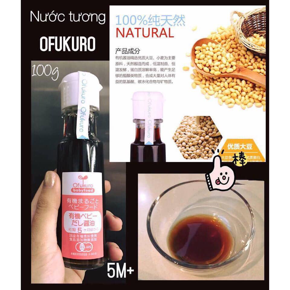 Nước tương Ofukuro tách muối Nhật Bản 100ml [Date T1/2023]