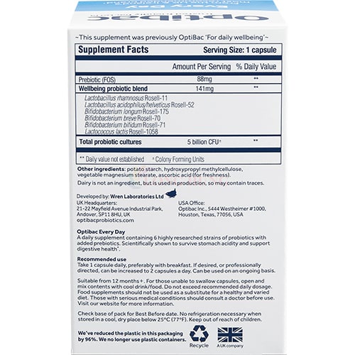 Men vi sinh OptiBac Probiotics For Every Day tăng cường và duy trì sức khỏe