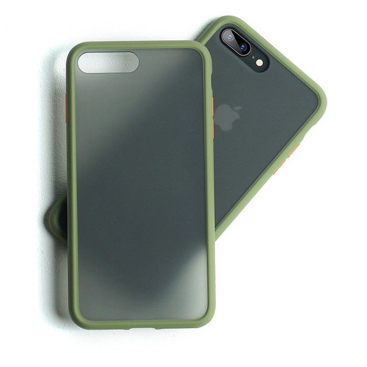 Ốp lưng iPhone viền nhựa dẻo - Chống sốc thời trang LƯNG MỜ| Ốp lưng iPhone 7 Plus, iP8 Plus, iPhone XS Max, 11 Pro max