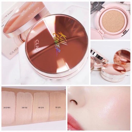 Phấn Nước Cushion Clio Kill Cover Glow Cushion SPF50+ PA+++ Màu Hồng | BigBuy360 - bigbuy360.vn