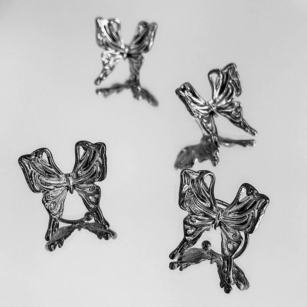 Bông Tai Dạng Kẹp Hình Bướm Phong Cách Hàn Quốc Đơn Giản Cho Nữ