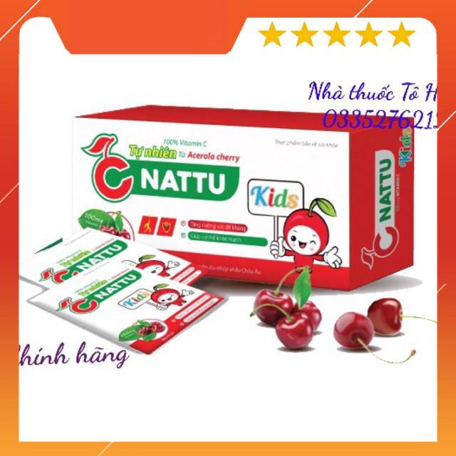 C Nattu Kid (Chính hãng)- Bổ sung Vitamin C và rutin giúp bền vững thành mạch, giảm chảy máu cam, tăng sức đề kháng