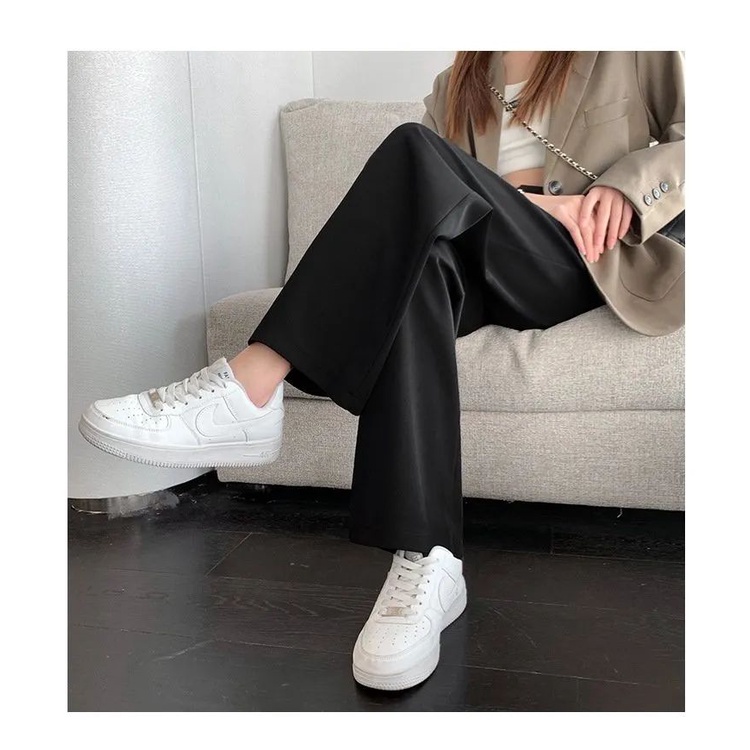 Quần ống rộng suông nữ  đi học, đi làm siêu hack dáng