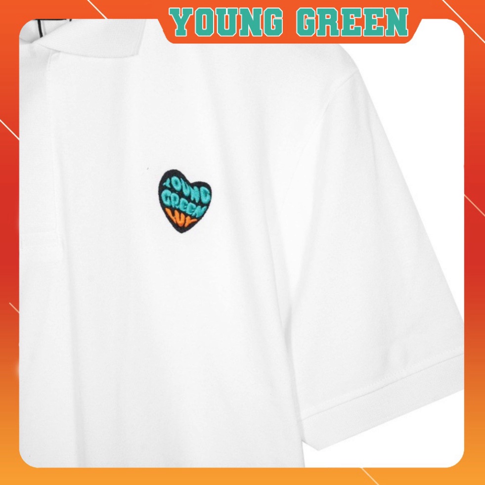 [Hà Nội] Áo Polo Unisex YOUNG GREEN Polo Thêu Heart [YGSHOP.HANOI]