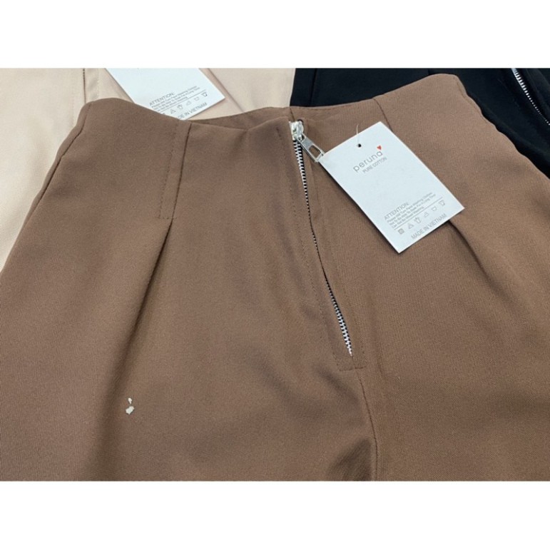 Quần Short Nữ Lưng Cao Khóa Giữa Mẫu Mới Cho Chị Em