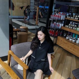 Váy suông đuôi cá viền dạ