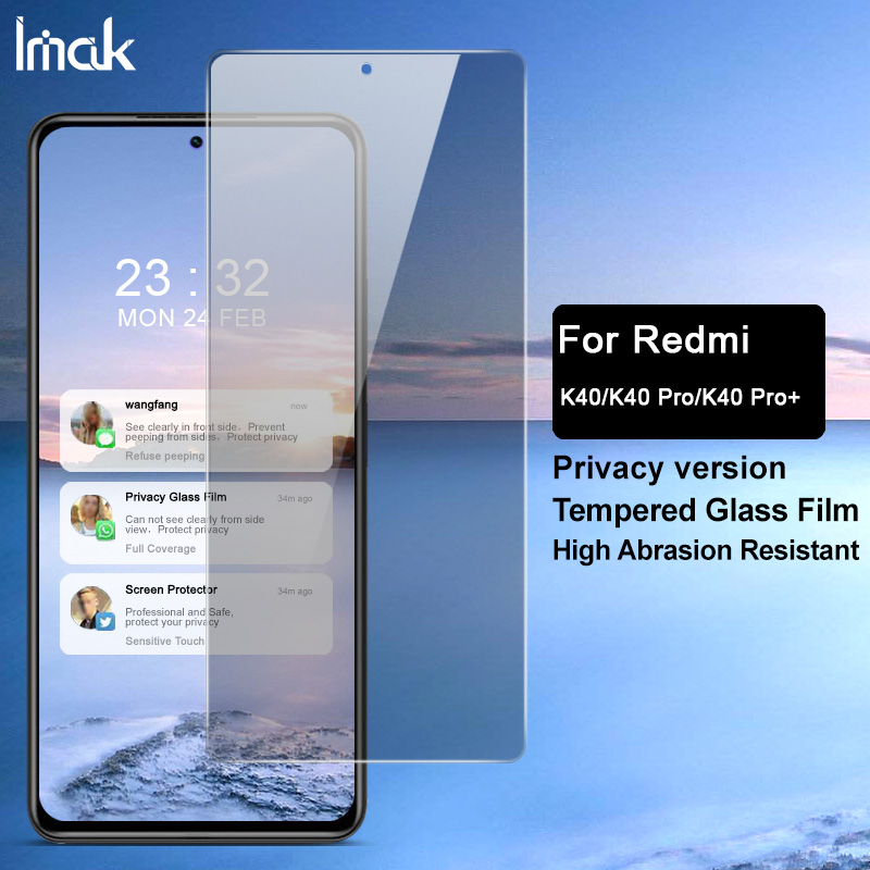 Kính Cường Lực Imak Chống Nhìn Trộm Cho Xiaomi Redmi K40 Pro Plus RedmiK40