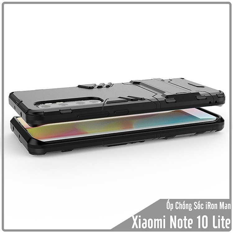 ✔️Ốp lưng Xiaomi Mi Note 10 Lite Iron-Man Siêu Hầm Hố - Độ Bền Vĩnh cửu