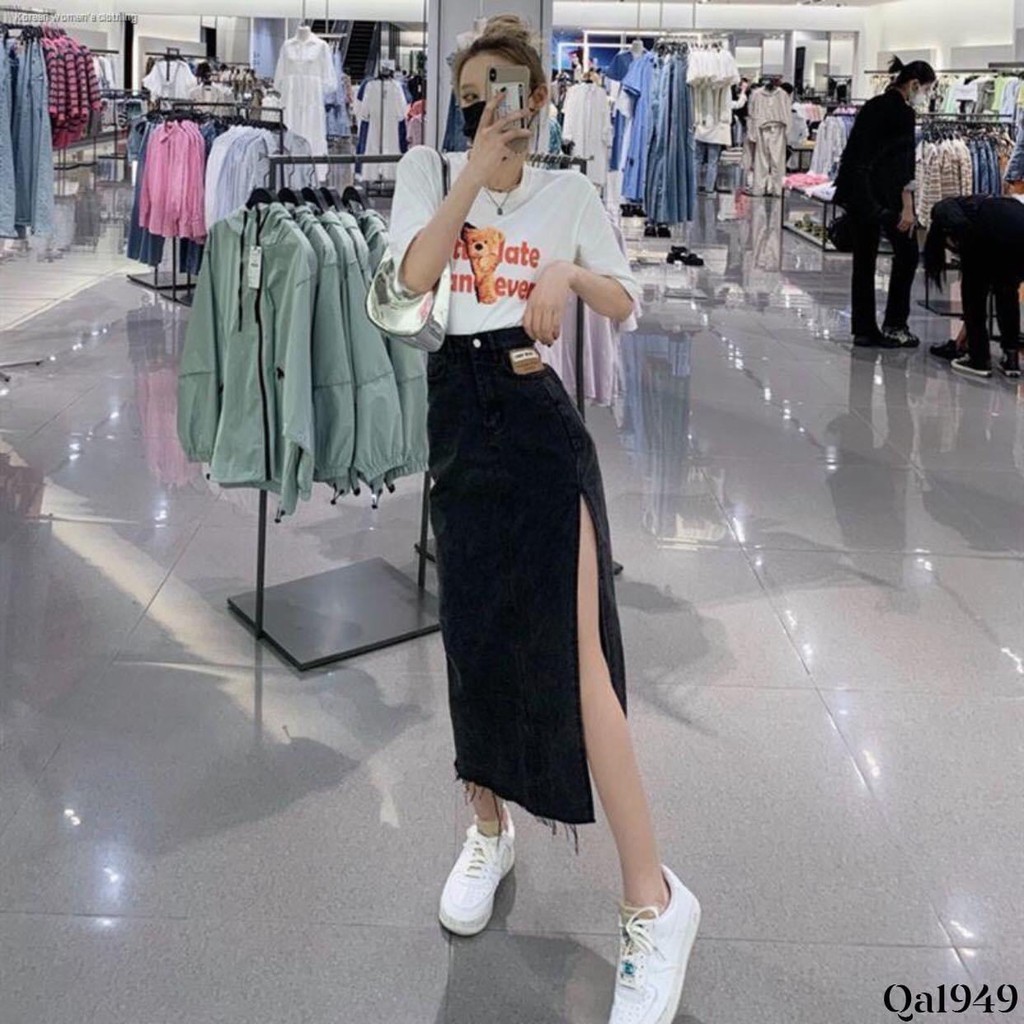 VÁY JEAN DÀI XẺ ĐÙI | BigBuy360 - bigbuy360.vn