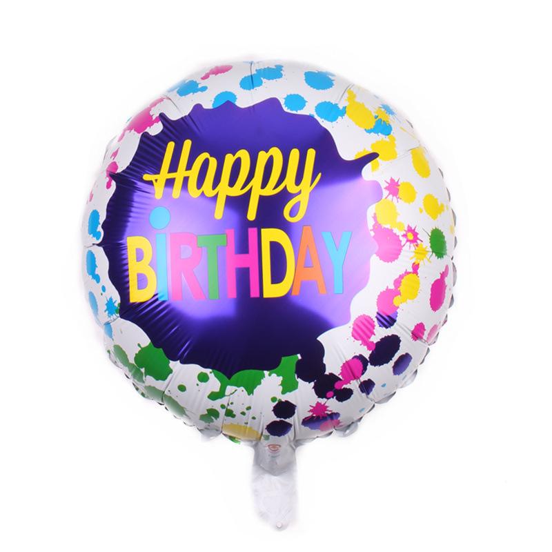 Bong bóng hình tròn kích cỡ 18 inch trang trí tiệc sinh nhật