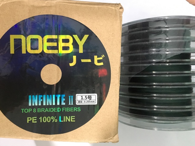 Dù Noeby Infinite II PE 100% Line 8 sợi bện mịn giảm giá mạnh
